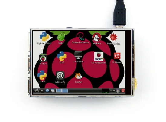 Raspberry Pi 3 Model B Board + 5 TFT Pi3 ЖК дисплей с сенсорным экраном акриловый чехол радиаторы