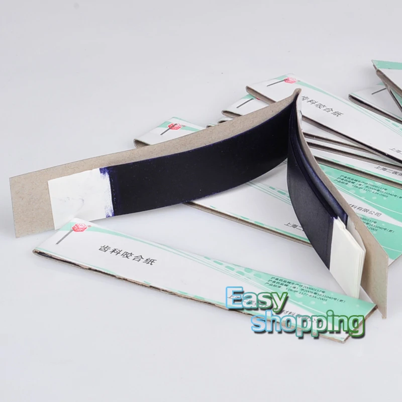 Стоматологическая Сочлененная бумага красные полоски цвет красный и синий (400