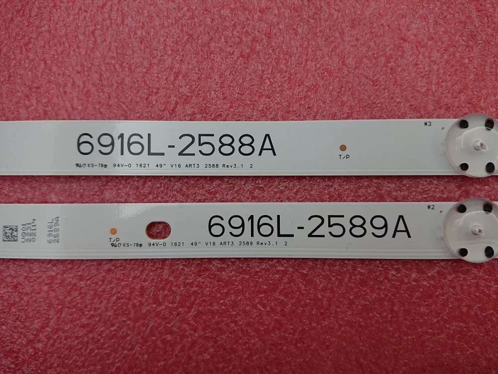 Новинка Светодиодная лента с 7 светодиодами 980 мм для подсветки 49 дюймов 6916L 2588A 2589A