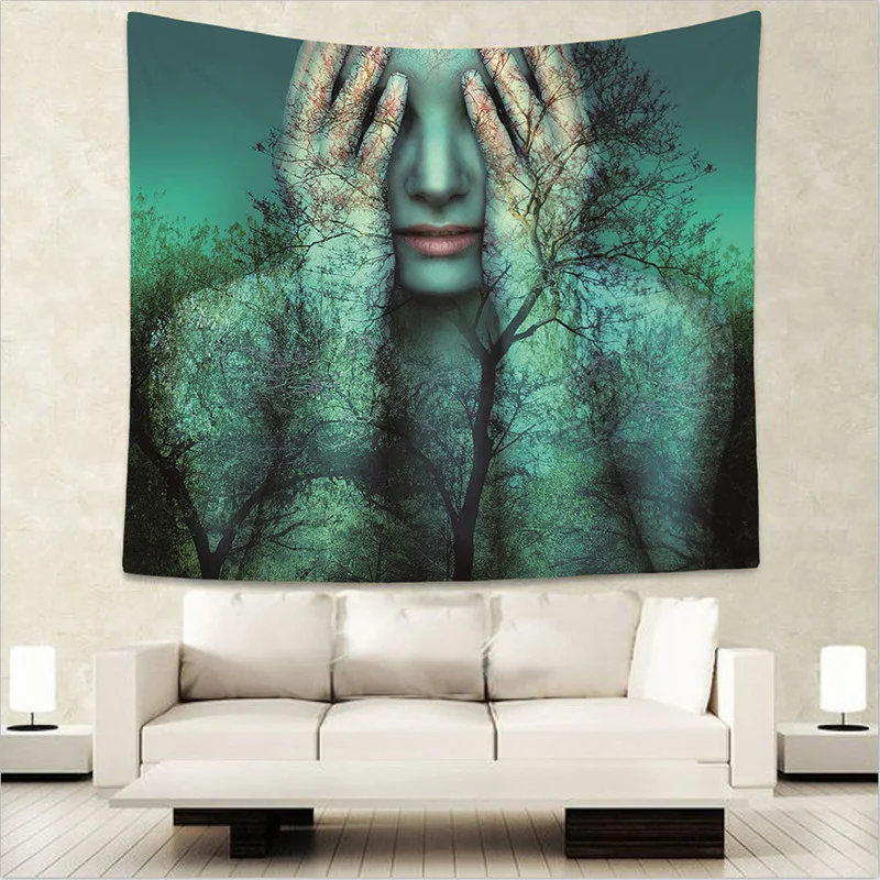 Домашний Декор Настенный Ковер цветы девушка женщина лицо красота для гостиной