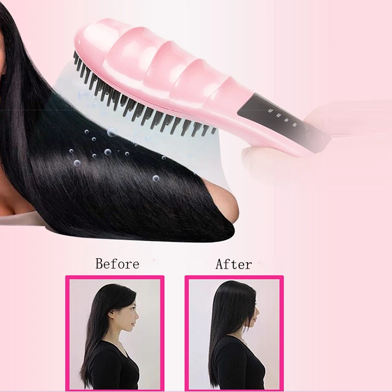 Быстрый выпрямитель для волос расческа керамический плоский утюг