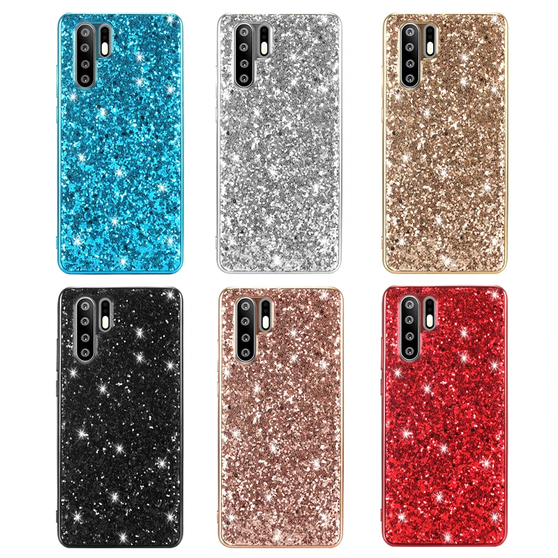 Шикарный Блестящий чехол p30pro для Huawei P30 Pro Lite Nova4e роскошный мягкий ударопрочный из