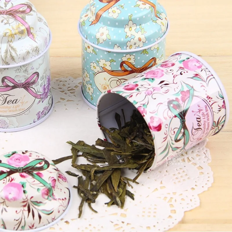 Verkaufen Europa Stil Tee Caddy Candy Lagerung Box Hochzeit Gunsten Zinn Box Kabel Organizer Container Haushalt W9246