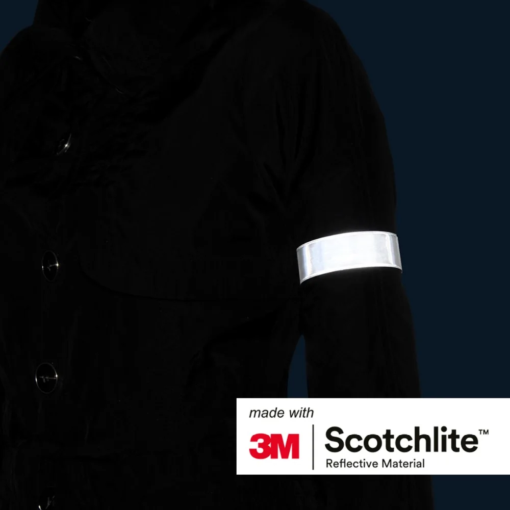 Зальцман 3m Scotchlite светоотражающий браслет серебристый 3x38 см диапазона кнопки 2 шт
