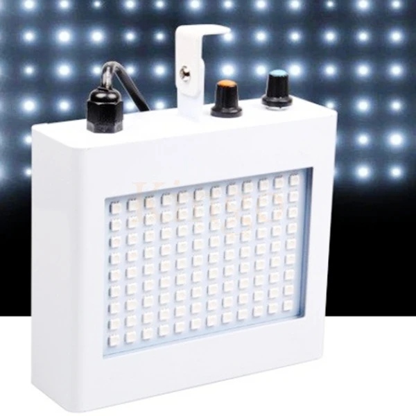 Высокое качество стробоскоп светильник белый черный 108 светодиодов сценическая