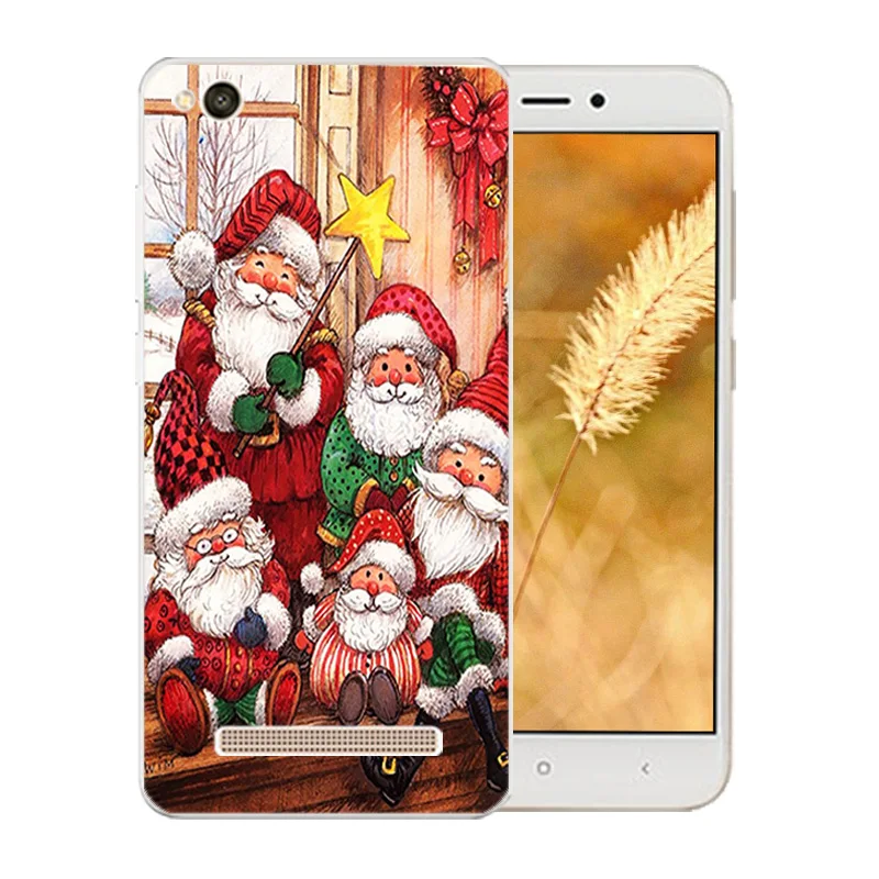 5.0 inch For Xiaomi Redmi 4A 4 A Case Merry X'MAS Pattern Cover Soft TPU Fundas Coque Shell Bags for Hongmi Phone Cases |