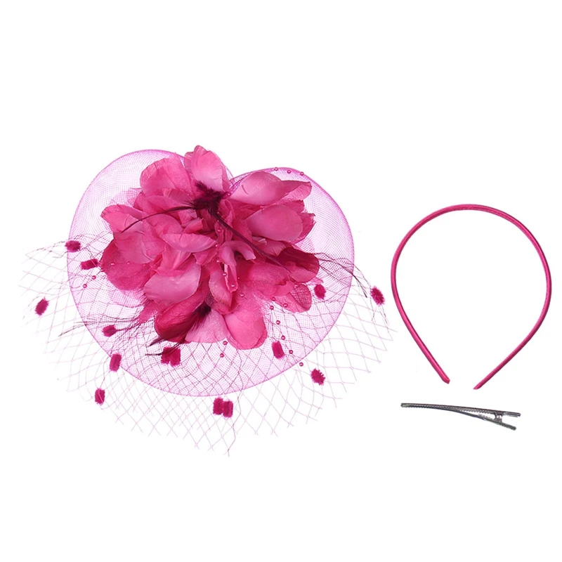RH Ladies Royal Fascinators Wedding Races Sinamay Cocktail Fascinator Women Linen Feather Hat Party Fedora Cap - Цвет: RH