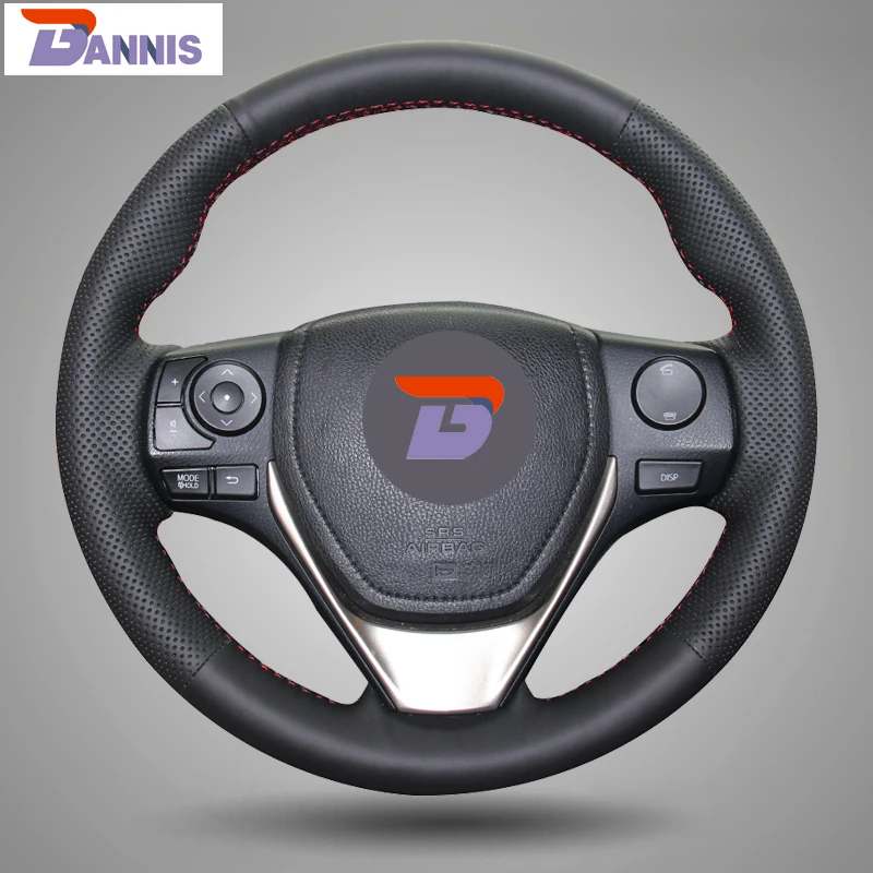 Чехол на руль из искусственной кожи для Toyota RAV4 2013 2014 Corolla|steering wheel cover|wheel coverwheel steering