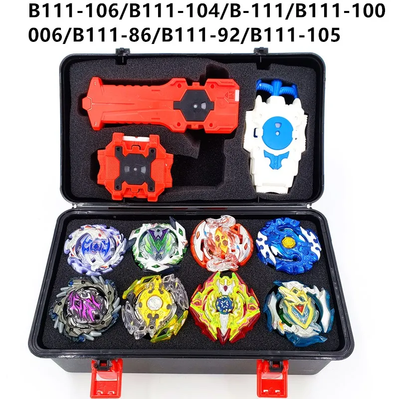 Tops Set Launchers Beyblade Toys B-131 B-122 B-130 Toupie Metal God Burst Spinning Top Bey Blade Blades Toy bay blade bables - Цвет: SNH-PT-4