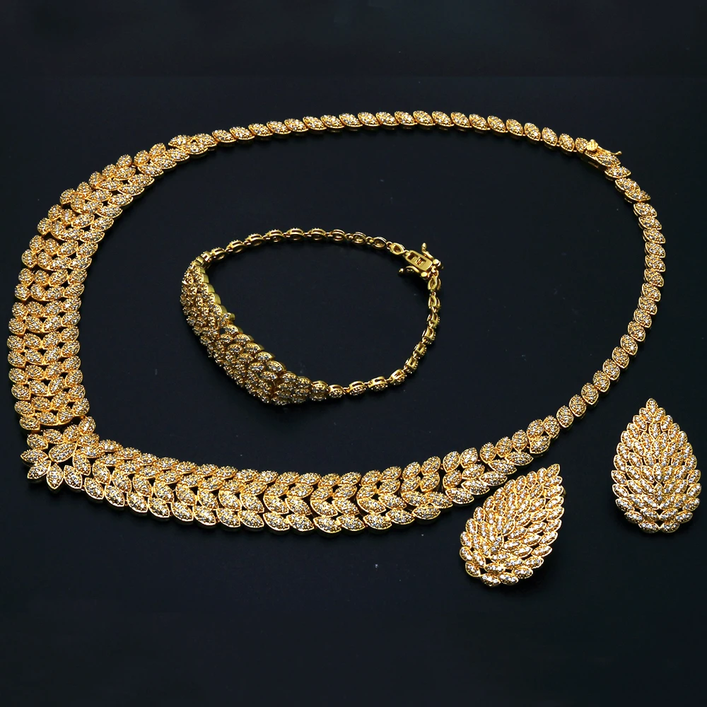 Комплект из колье браслета сережек и кольца 4 шт.|Ювелирные наборы| |