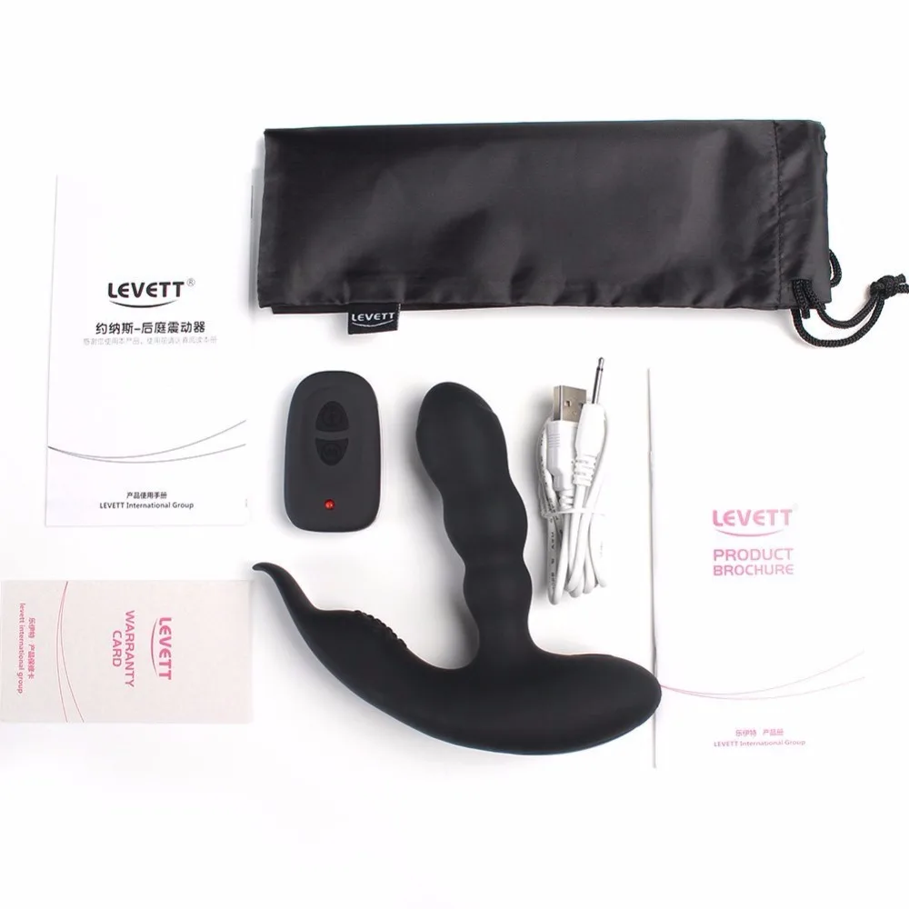 Levett Jonas USB Charging Prostate Massager Wireless Remote Control Prostata Vibrator for Men Anal Sex Toys |