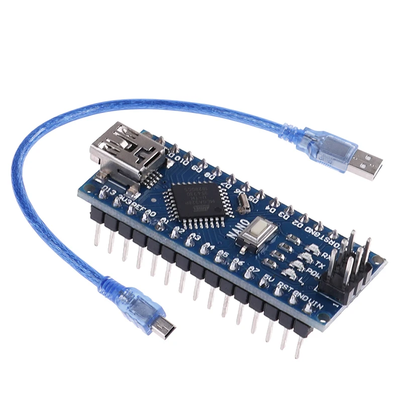 Плата микроконтроллера Mini USB Nano V3.0 Atmega328p CH340G плата с кабелем инструмент детали