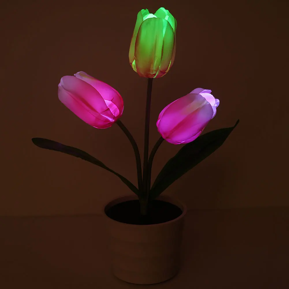 Открытый RGB водостойкий светодиодный солнечный свет искусственный Горшковый