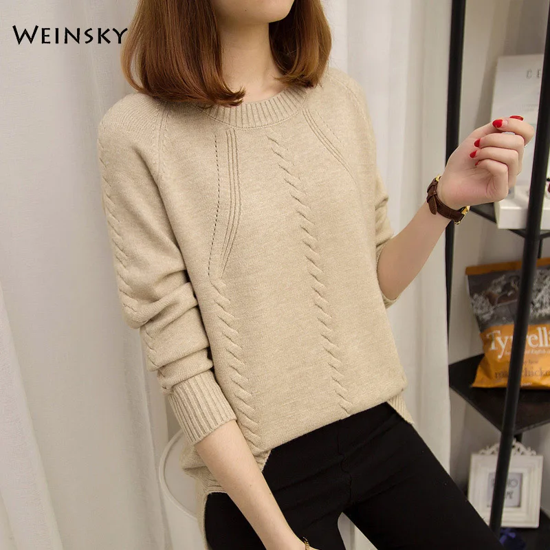 Women Knitted Sweater And Pullovers Korean Style Fashion Jumper Sweaters Winter Autumn 2019 New Lady | Женская одежда