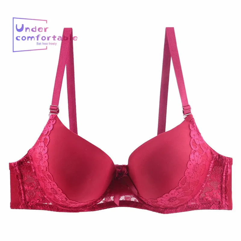 Новинка плюс размер D чашка женское нижнее белье Необычные кружевные пуш ап