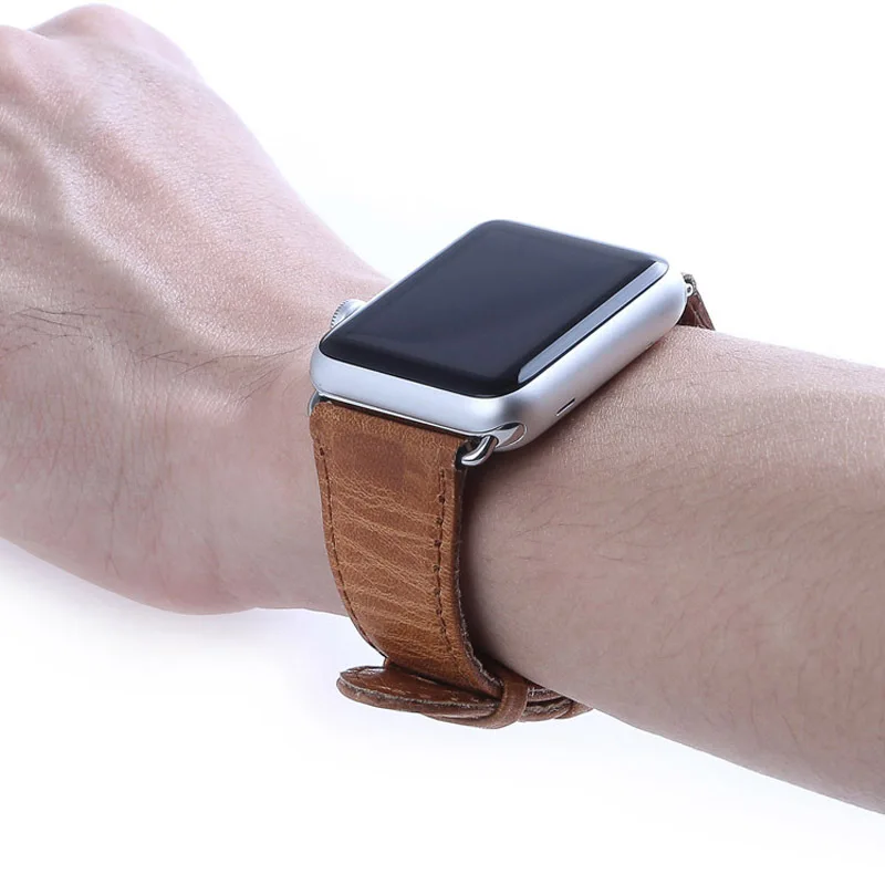 Genuine Leather Strap for Apple Watch Band 38mm 42mm Series 1 2 3 Watchband Straps Bracelet Belt Mens iwatch Watchbands New |