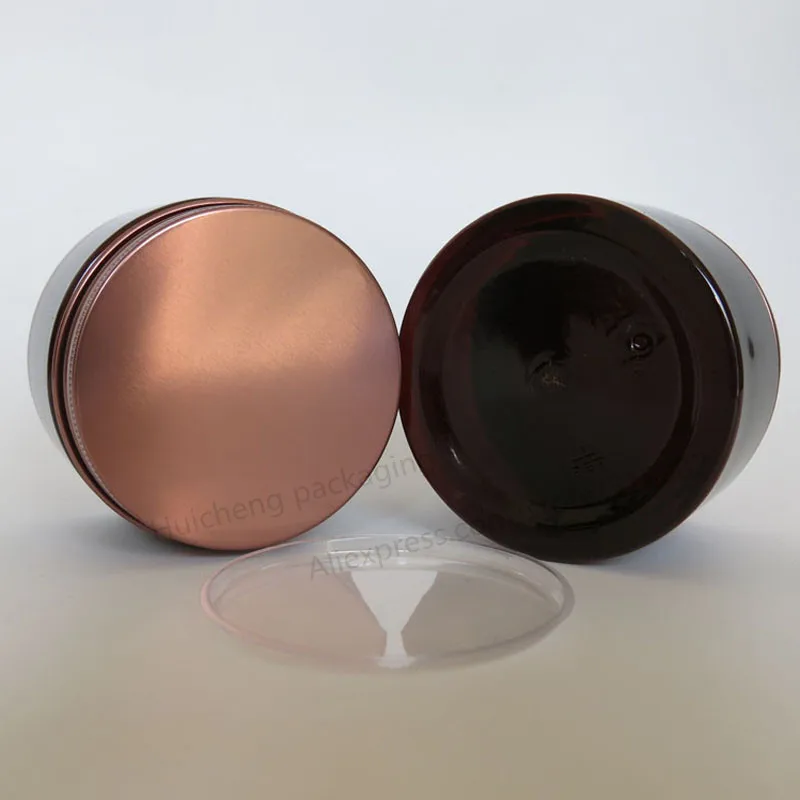 20x120 грамм Янтарный пустой пластиковый контейнер с крышкой Бонзе косметическая