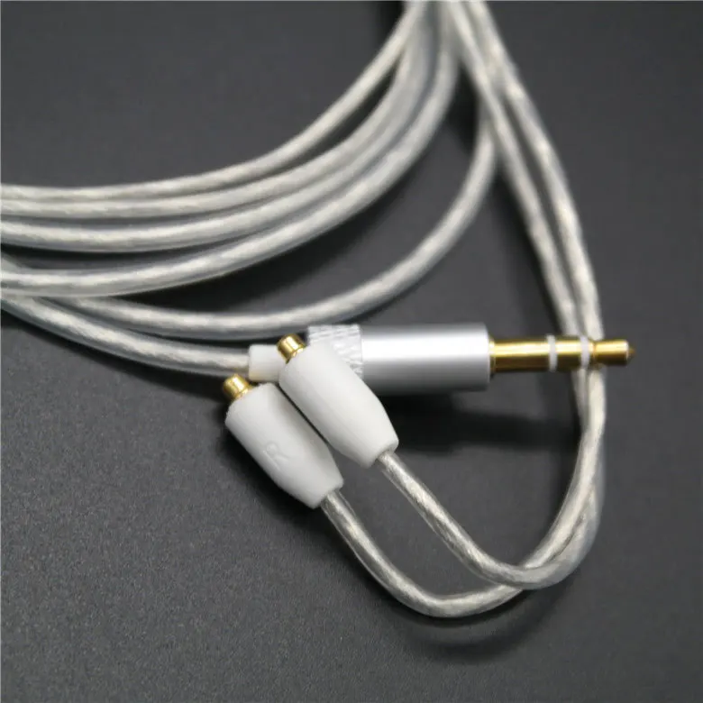DIY подключаемый кабель для наушников MMCX/SE215/315/535/846/UE900 экранированный