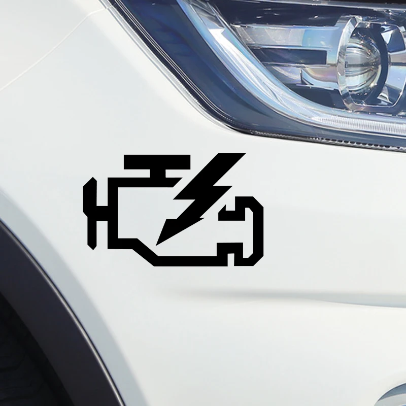 QYPF 15.4CM9.7CM Warning Mark lightning Danger Graphic Car Sticker Black/Silver Vinyl Decoration S9-2346 | Автомобили и мотоциклы