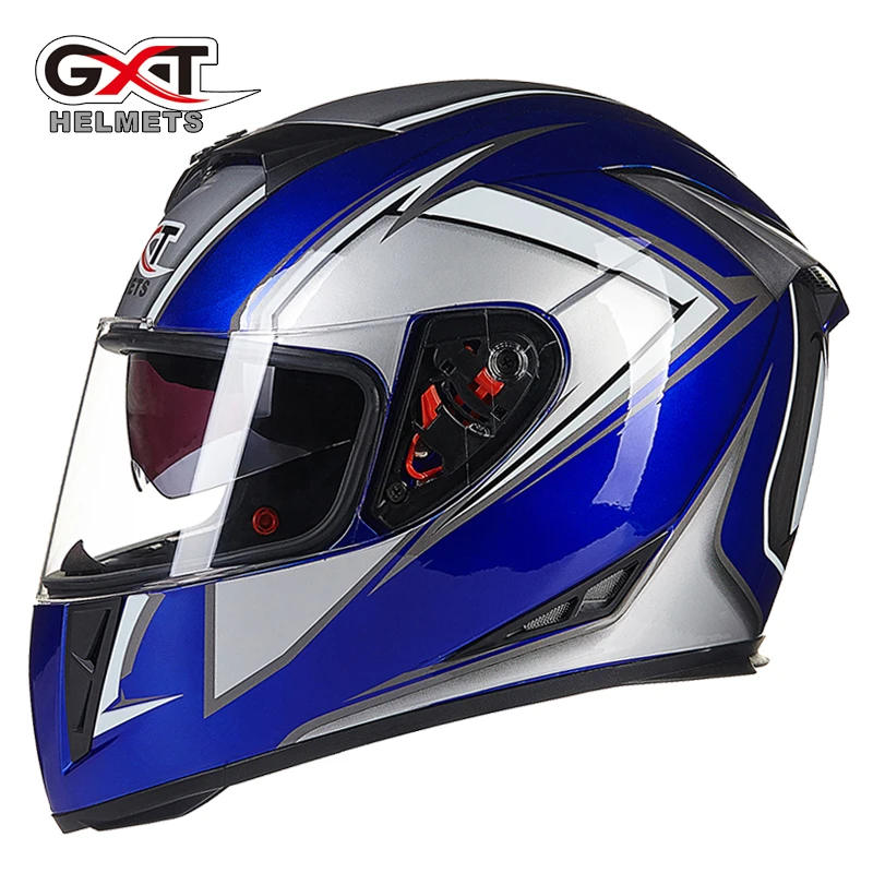 GXT мотокроссу шлем мотоциклетные шлемы мотоцикл анфас двойной щит Moto Casco защитный Шестерни легко застежка