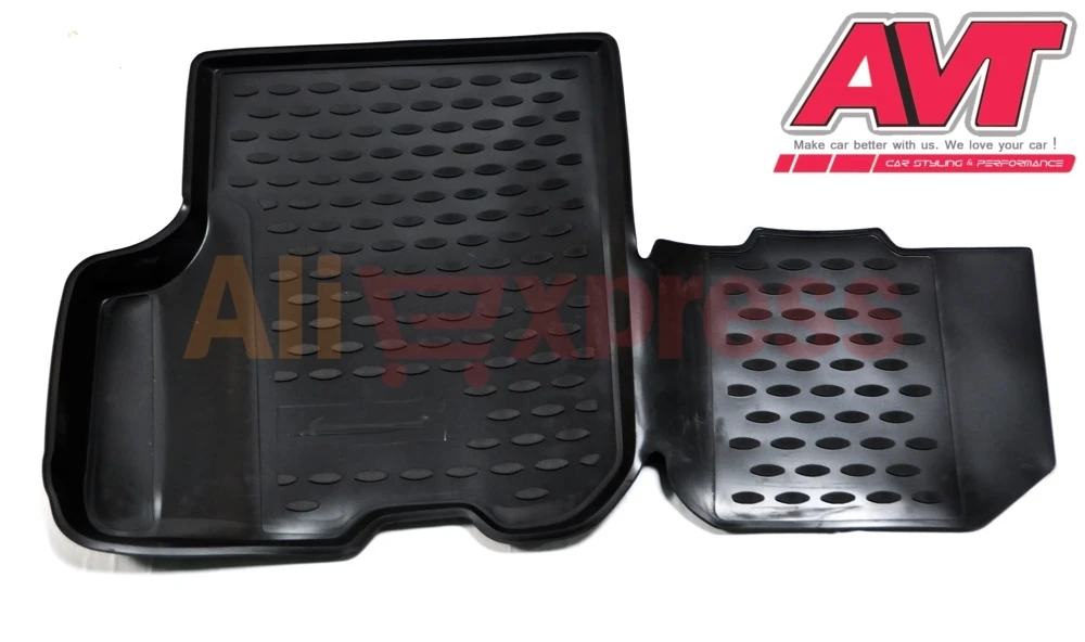 Коврики для Renault Logan/ Logan MCV 2014 4 шт. Резиновые Нескользящие салона автомобиля