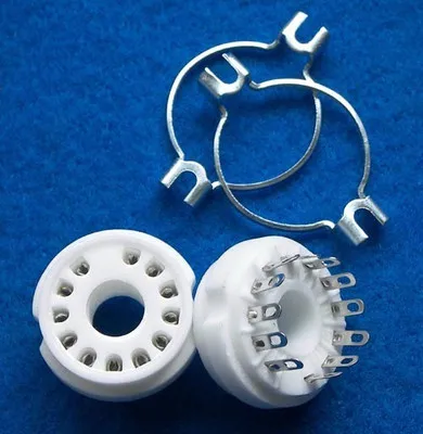 Керамическая трубка с цоколем 12 контактная печатная плата для 50CA10 6CA10 6HF5 6C10 6JB5 Radio