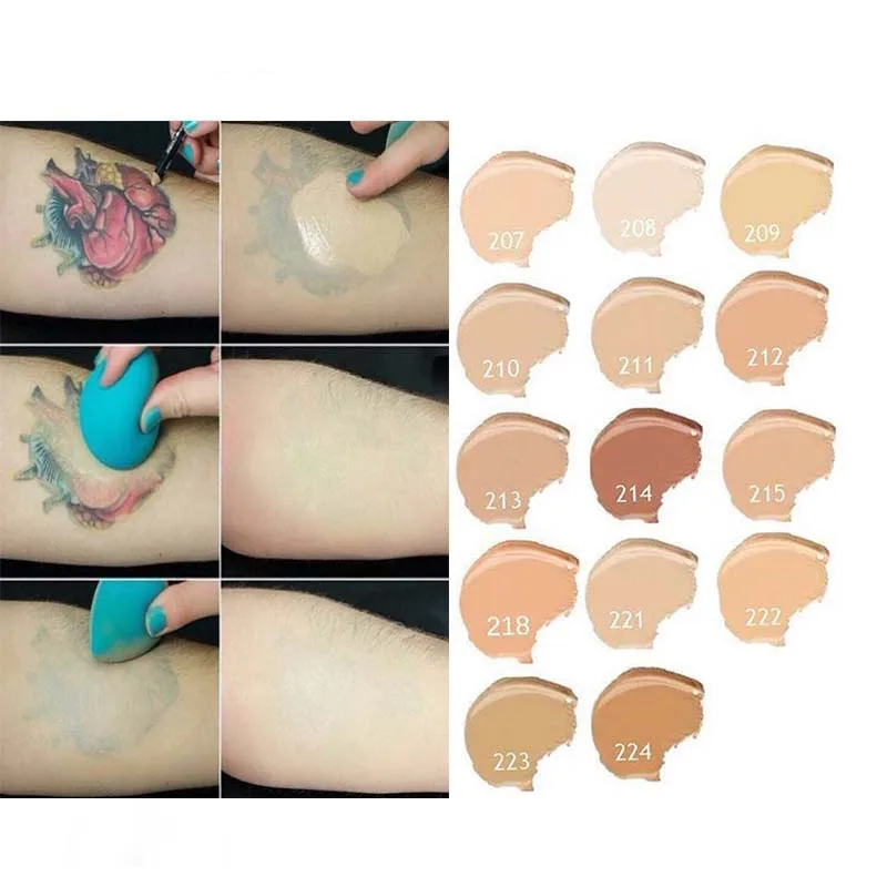 Waterproof DC concealer cosmetics make-up cover liquid foudnation 14 colors available drop shipping face makeup | Красота и здоровье