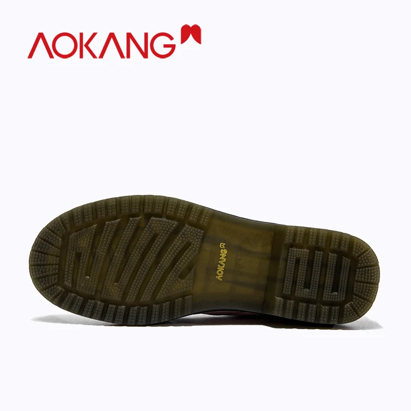 AOKANG/модная обувь на платформе женская кроссовки плоской оксфорды для женщин