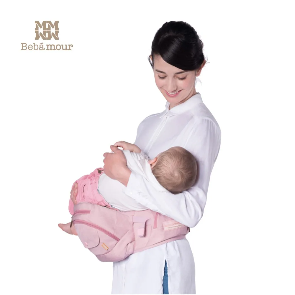 Bebamour Baby Carrier Дышащие Детские Рюкзак переноска эргономичная 360 многоцелевая