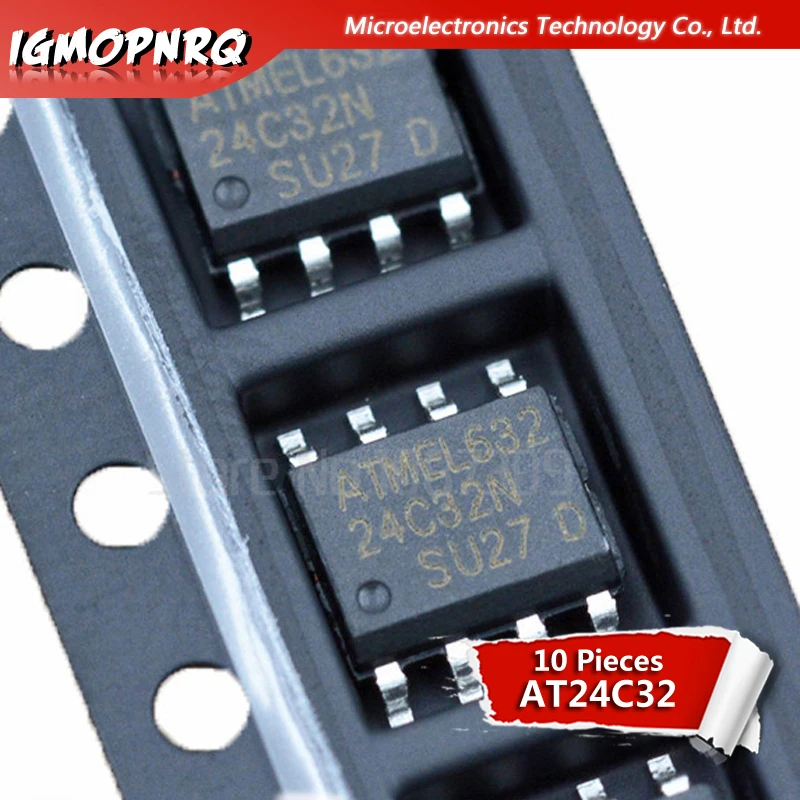 10 шт. AT24C32N 24C32N 24C32 AT24N32 SOP 8 EEPROM 32/64k 2 проводной автобус новый оригинальный|bus shipping|bus