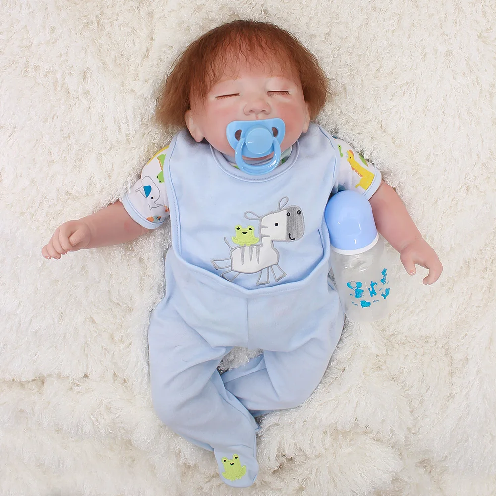 Куклы DollMai Bebes reborn boy 20 &quotМягкие силиконовые куклы baby для детей подарок play house toys