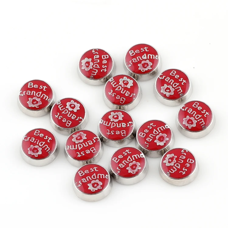 F374 новый дизайн круглые металлические подвески с надписью &quotБабушка&quot