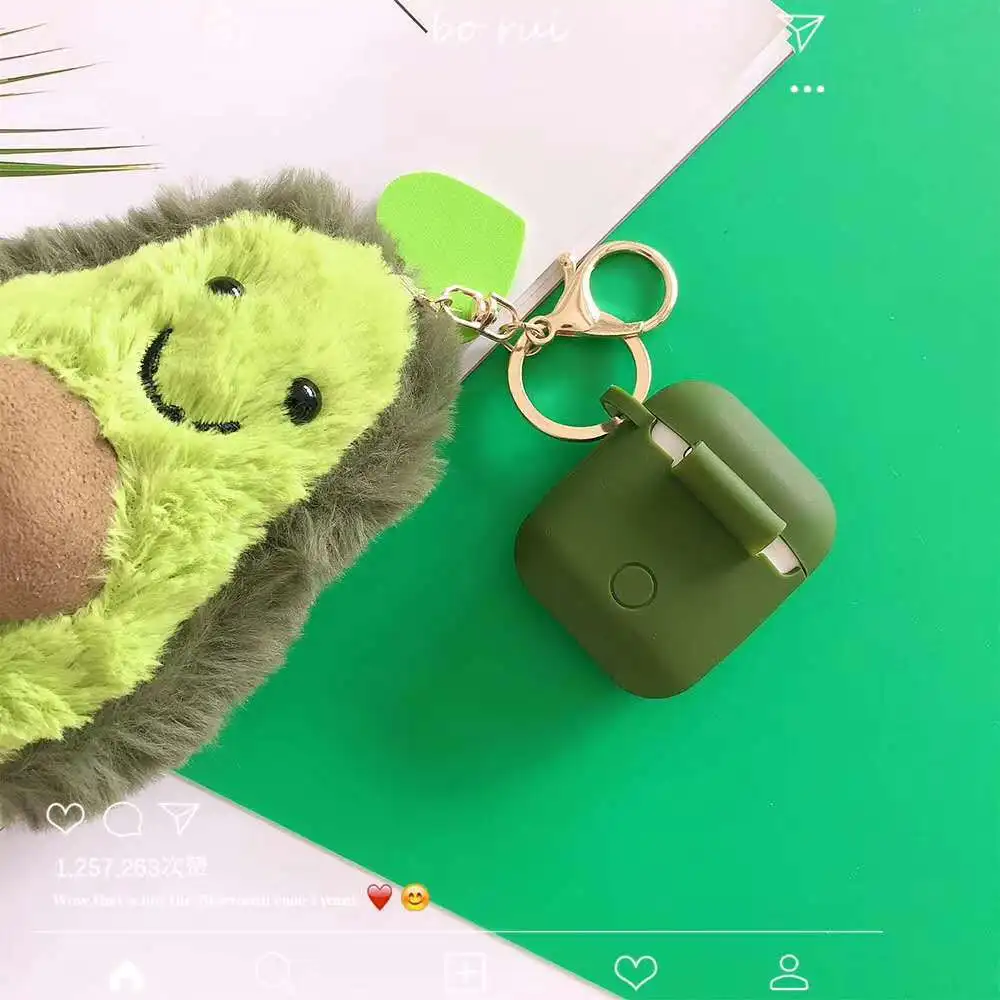Подходит для авокадо защитный чехол airpods 2 поколения прекрасный силиконовый Apple