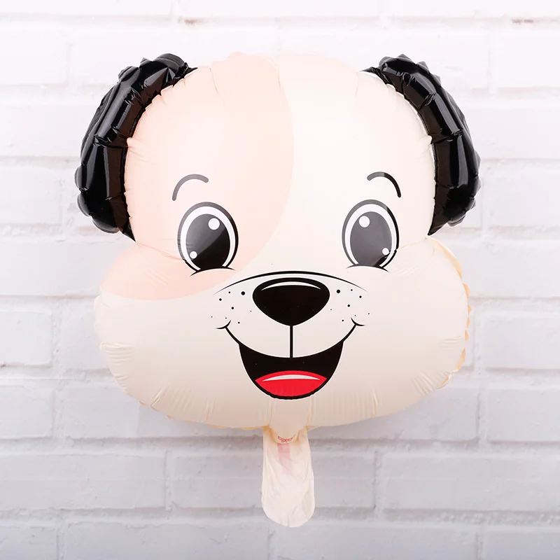 18R020B08 smile dog 1 шт. 18 дюймов воздушные шары из фольги в виде головы животного мини Лисичка игрушки День рождения украшения Детские ручные мячики детский душ вечерние принадлежности - Цвет: 18R020B08 smile dog