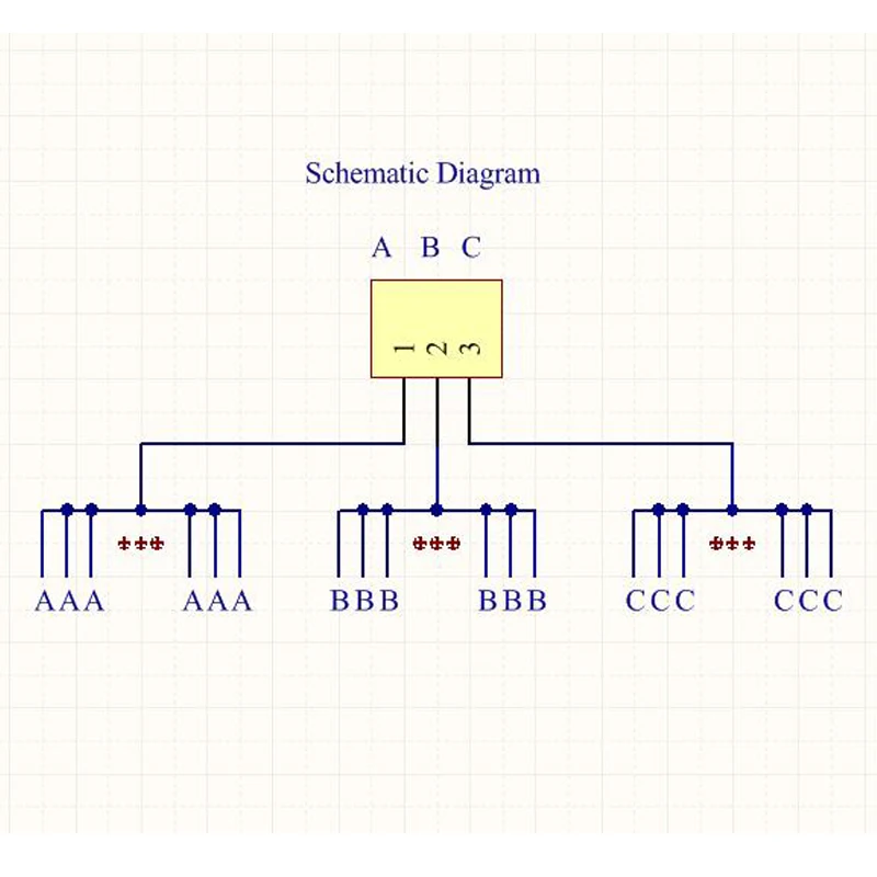 Распределительные клеммы распределительного блока питания с 3 каналами на 18