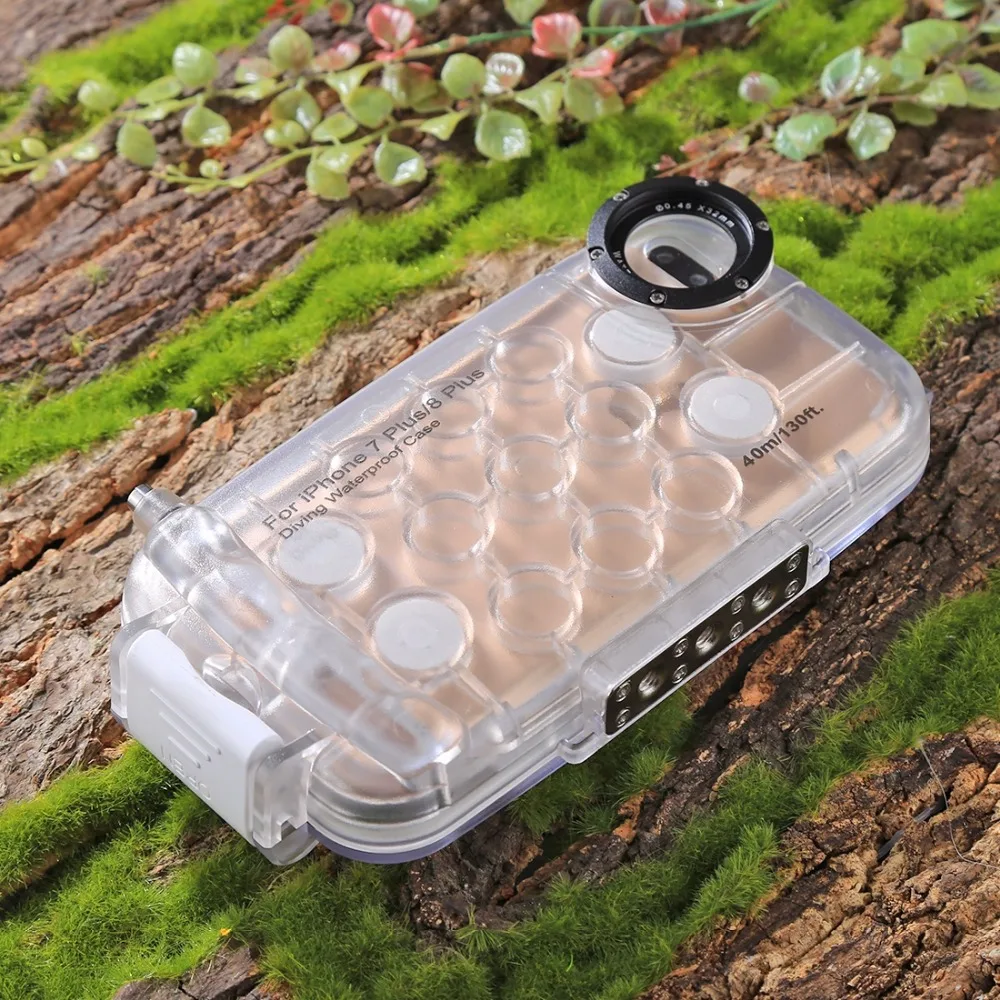Для iPhone 7 Plus и 8 водонепроницаемый корпус для дайвинга чехол 40 м/130 футов подводный