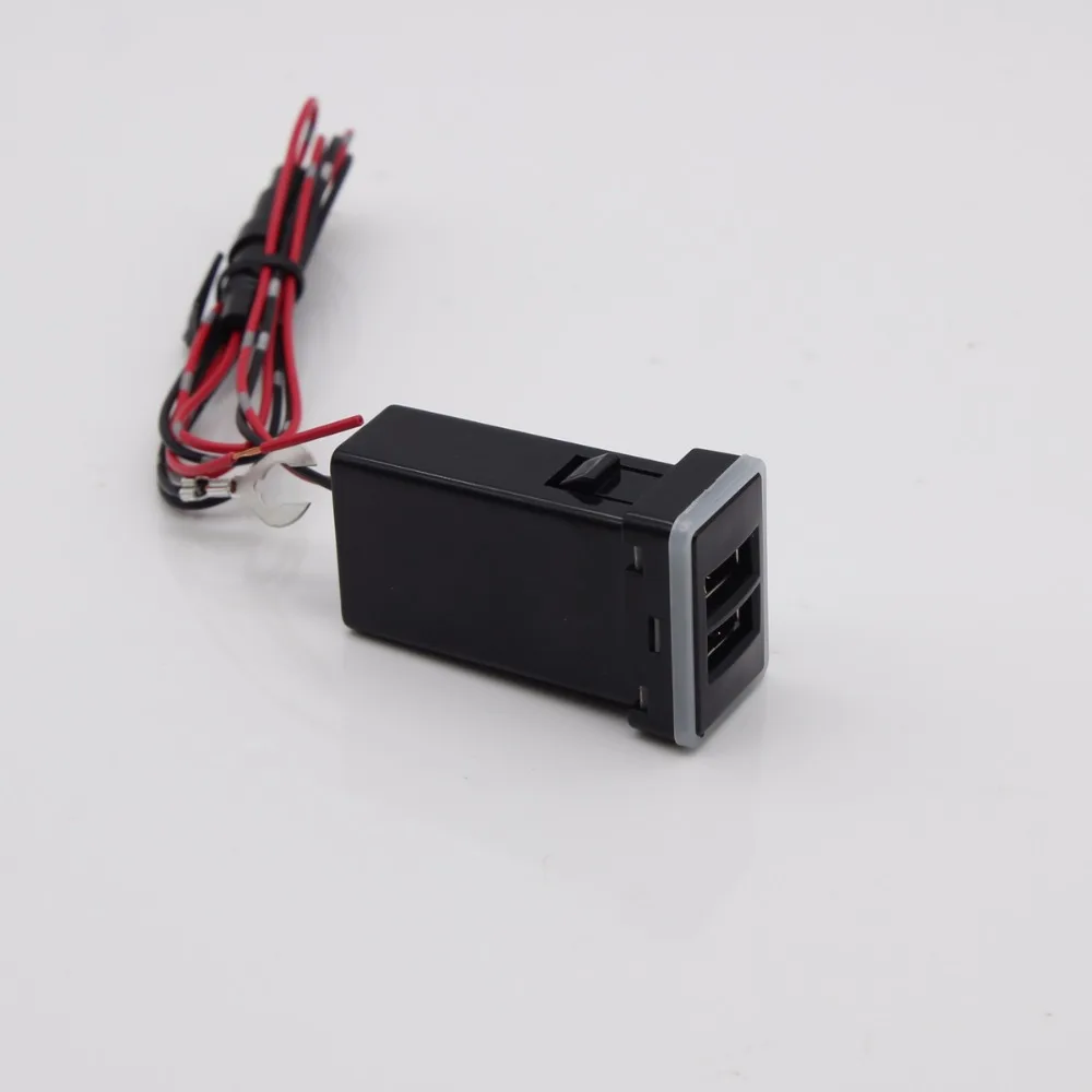 Автомобильное зарядное устройство QC3.0 Quickcharge двойной USB адаптер PDA для телефона DVR