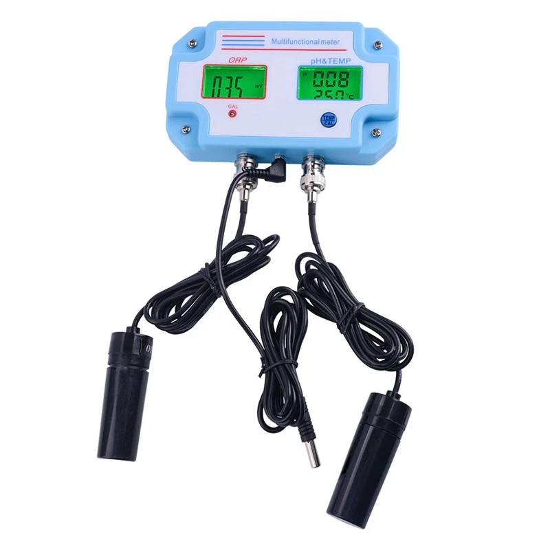 3 In 1 Ph/Orp/Temp Water Quality Detector Ph Controller Relay Plug Replaceable Electrode Bnc Type Probe Tester E | Инструменты