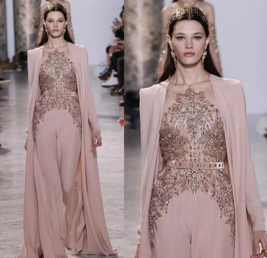 

2019 Custom Made Pink Crystal Beaded Prom Dresses Sexy Lace Applique High Jewel Neck Elegant Evening Dress