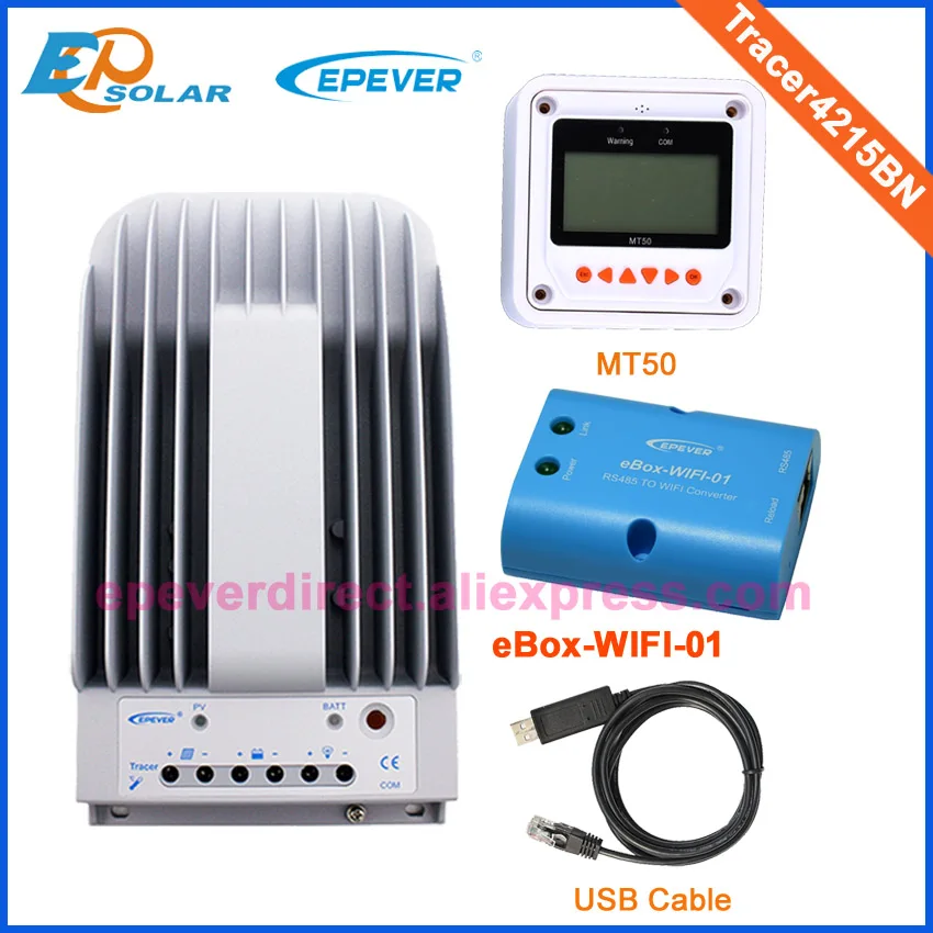 EPsolar EP series mppt Солнечный контроллер Tracer4215BN 40A 40amp с wifi подключением и функцией USB