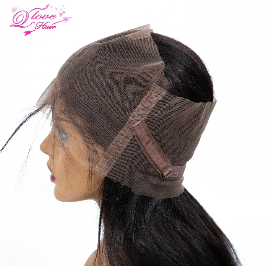 Queen Love Hair 360 кружевная передняя часть al закрытие для черных женщин бразильские Прямые кружевные передние Человеческие волосы Remy 10-20 дюймов