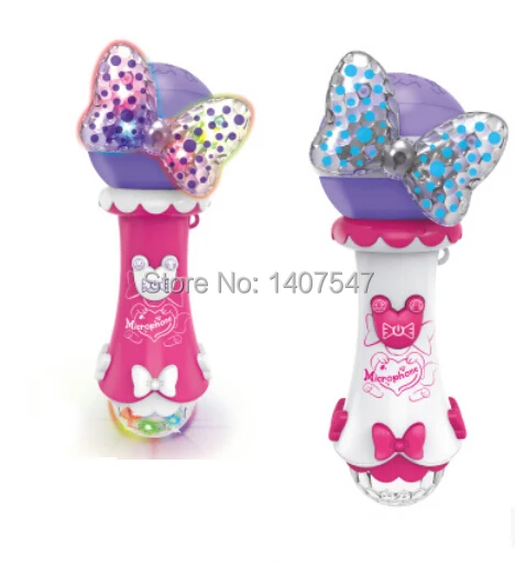 Новый детский подарок супер голосовой микрофон игрушка прожектор запись