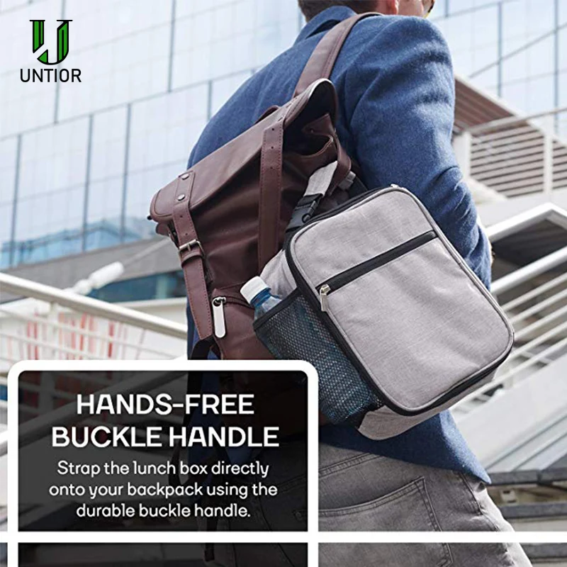 UNTIOR многоразовый изолированный Ланч бокс с портативной ручкой герметичный Бенто