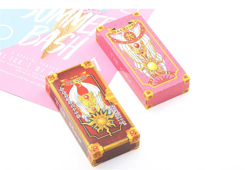 Два размера аниме Cardcaptor Sakura Clow Card косплей реквизит KINOMOTO SAKURA Card Captor карты с Сакурой Таро 55 шт. 2 цвета