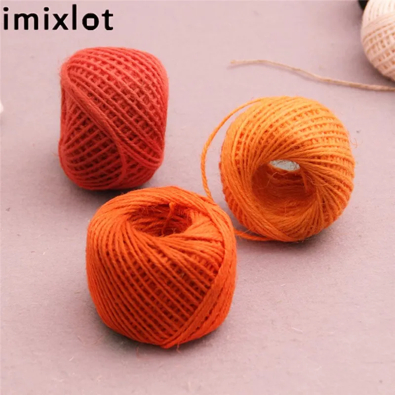 Imixlot натуральный джутовый льняной шнур винтажный декоративный швейный шнурок
