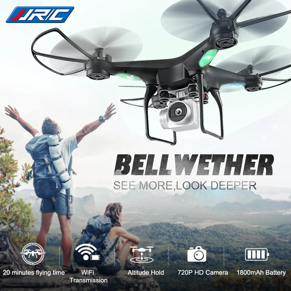 Дрон JJR/C H68 с камерой 720P HD Wifi FPV Квадрокоптер для начинающих | Игрушки и хобби
