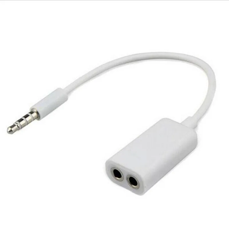 3 5 мм штекер гнездо наушники стерео аудио Y разветвитель адаптер кабель для ipod iPhone