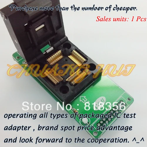 GA-100TQFP Programmer Adapter IC51-1004-809 QFP100 Adapter IC Test Socket/IC Socket