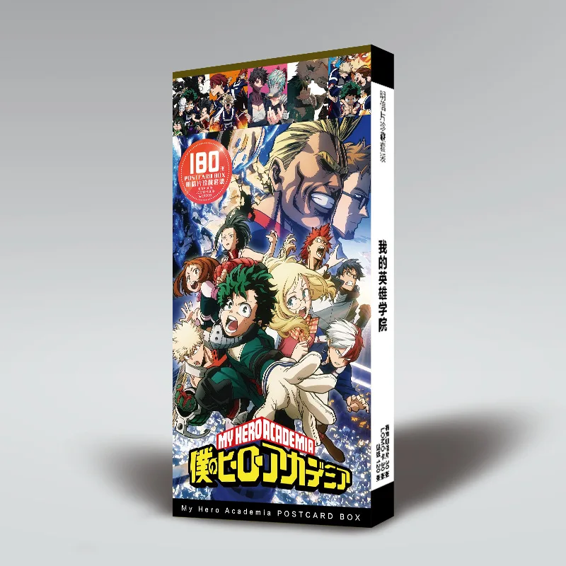 180pcs/set Anime Boku no Hero Academia Postcard toy My Hero Academia Magic Paper Postcard Collection Card toys gifts