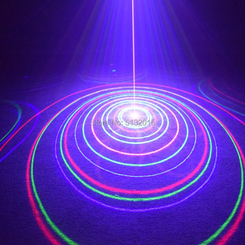 RGB светодиодный лазерный динамический проектор с 3 линзами Полноцветный